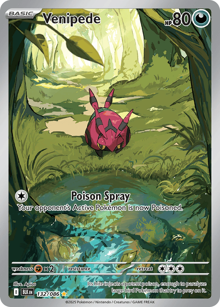 Venipede, kortbilde fra pokemontcg.io