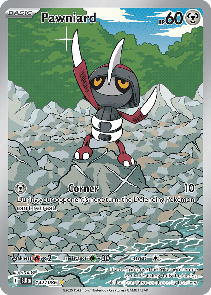 Pawniard, kortbilde fra pokemontcg.io
