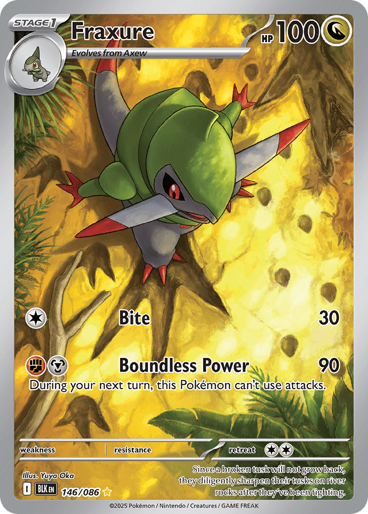 Fraxure, kortbilde fra pokemontcg.io