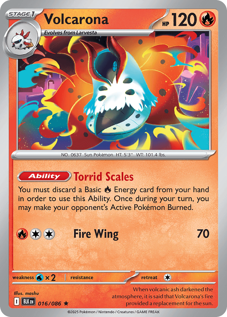 Volcarona, kortbilde fra pokemontcg.io