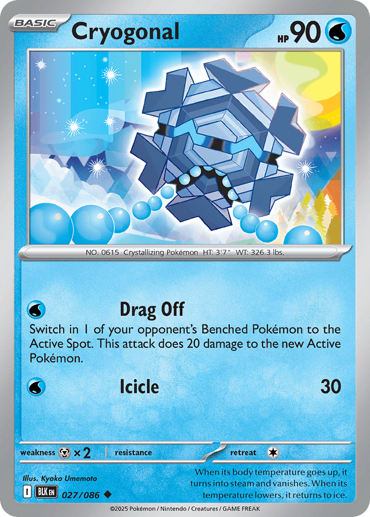 Cryogonal, kortbilde fra pokemontcg.io