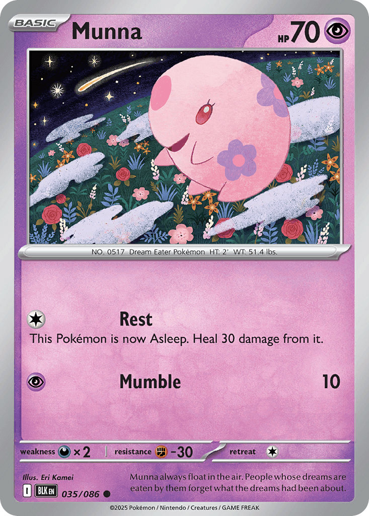 Munna, kortbilde fra pokemontcg.io