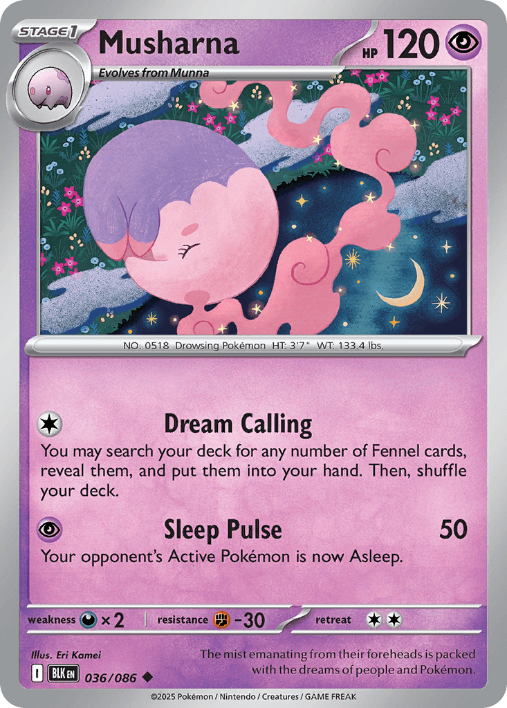Musharna, kortbilde fra pokemontcg.io