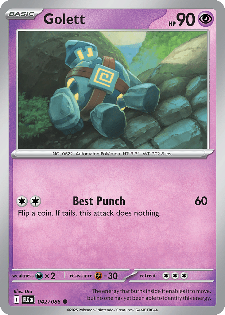 Golett, kortbilde fra pokemontcg.io