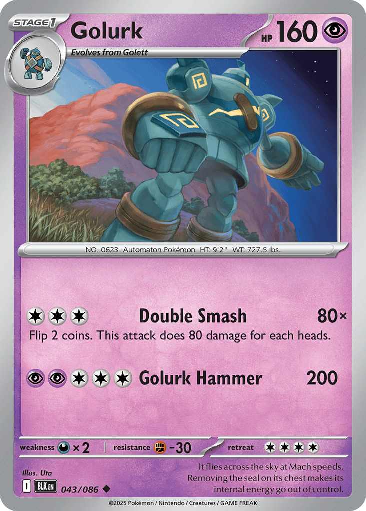 Golurk, kortbilde fra pokemontcg.io