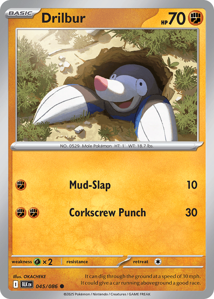 Drilbur, kortbilde fra pokemontcg.io