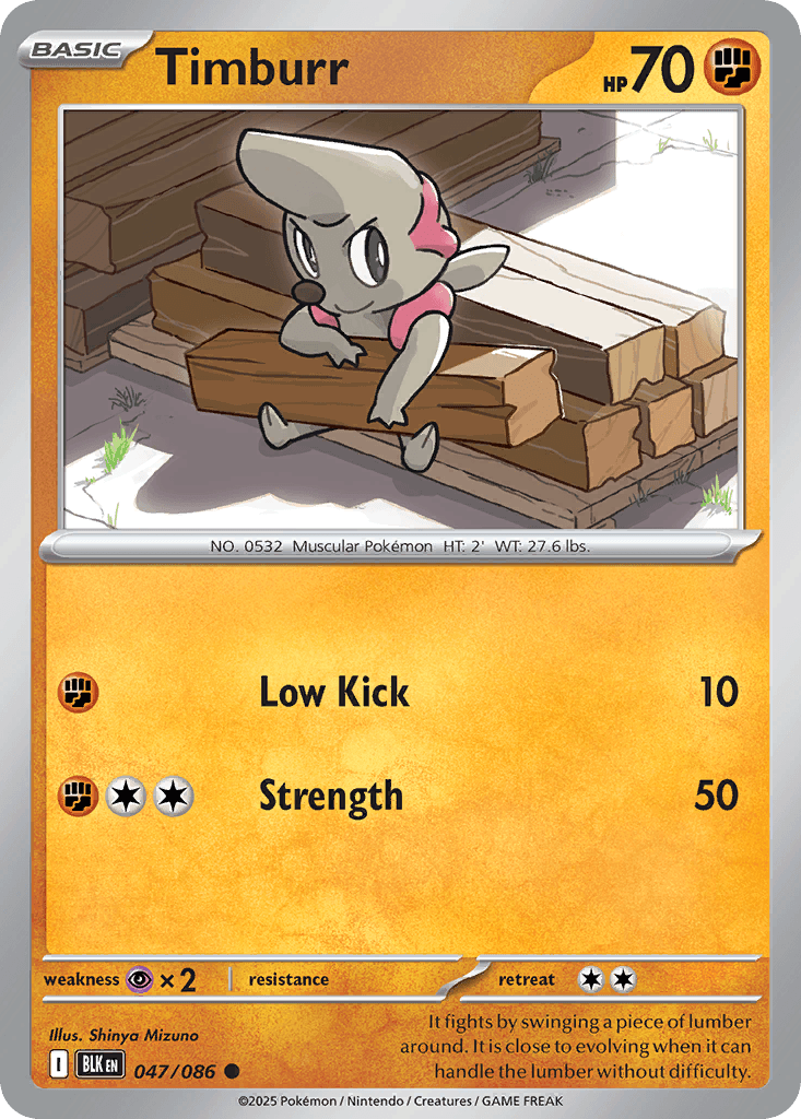 Timburr, kortbilde fra pokemontcg.io