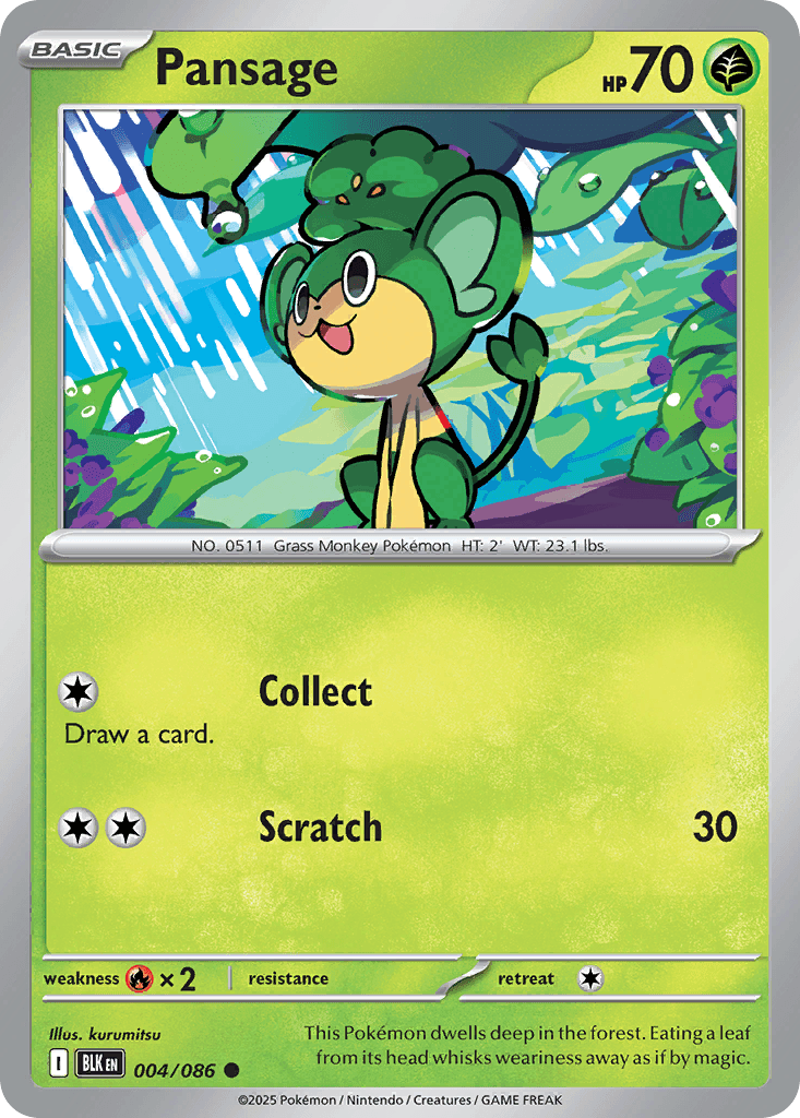 Pansage, kortbilde fra pokemontcg.io
