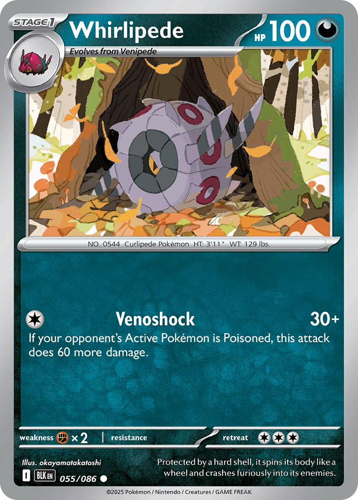 Whirlipede, kortbilde fra pokemontcg.io