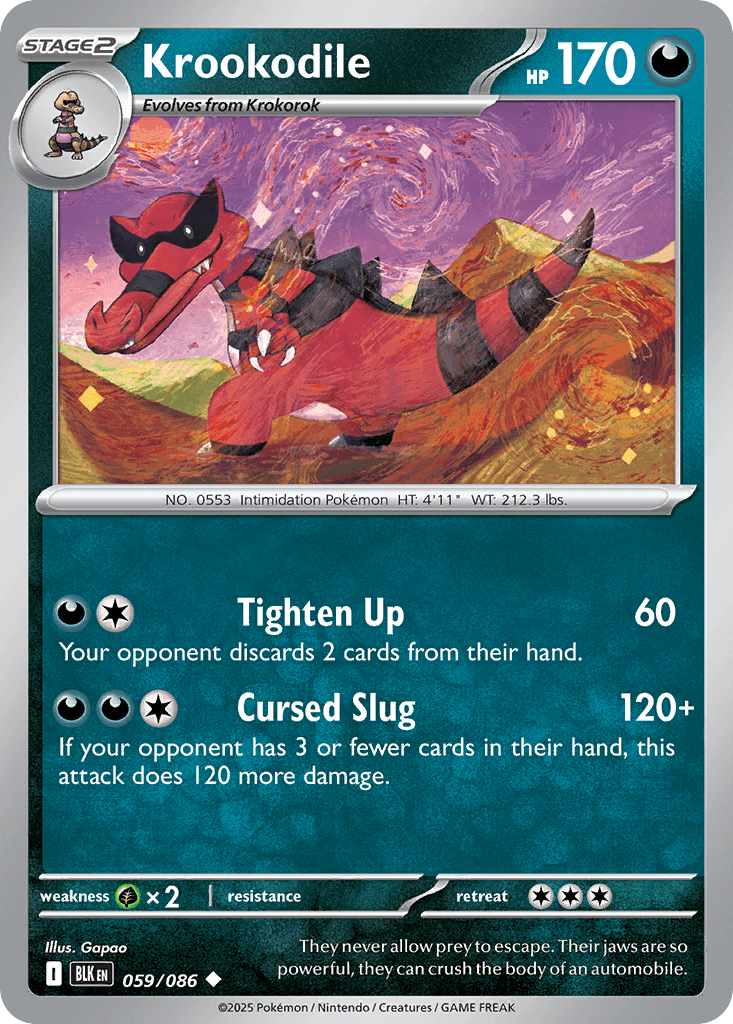 Krookodile, kortbilde fra pokemontcg.io