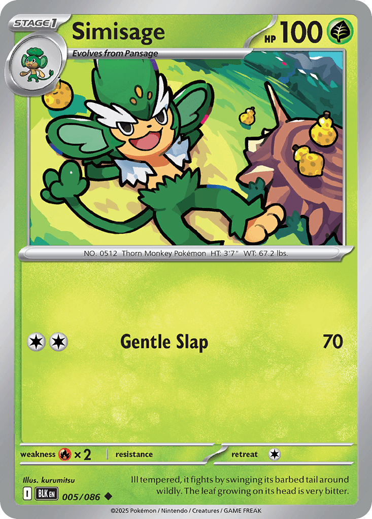 Simisage, kortbilde fra pokemontcg.io