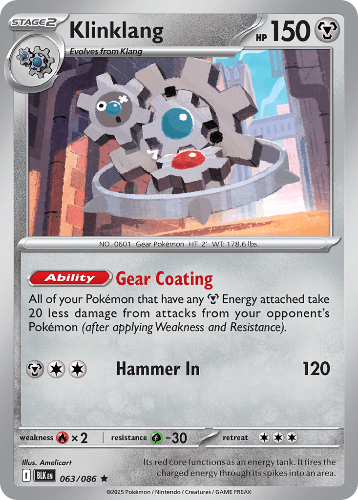 Klinklang, kortbilde fra pokemontcg.io
