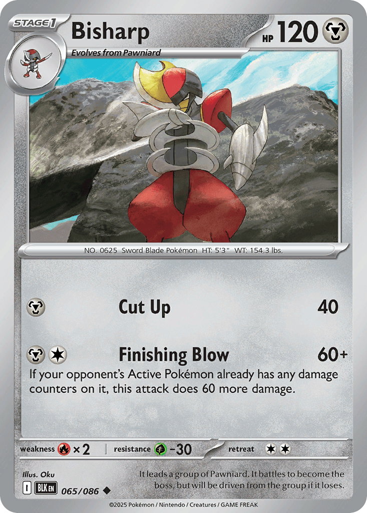Bisharp, kortbilde fra pokemontcg.io