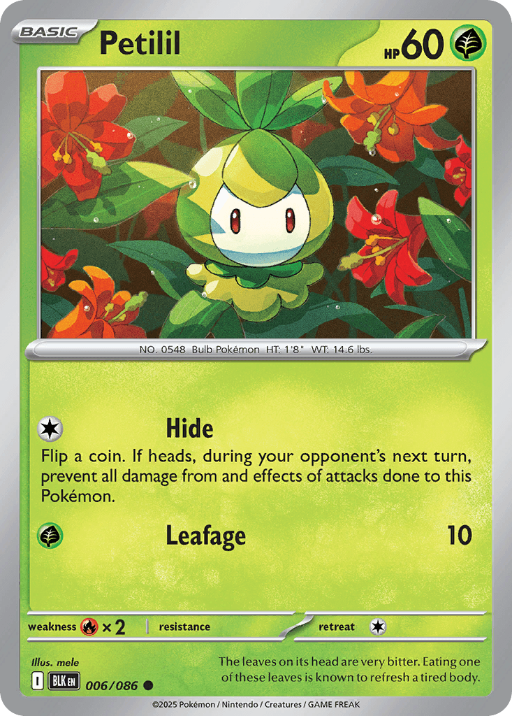 Petilil, kortbilde fra pokemontcg.io