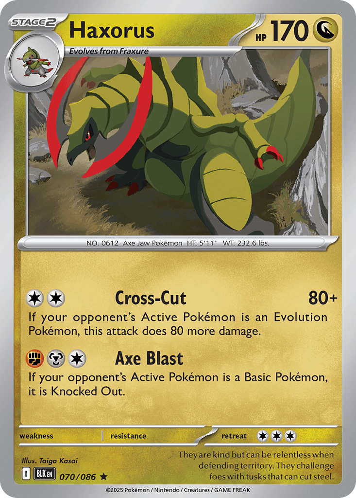 Haxorus, kortbilde fra pokemontcg.io