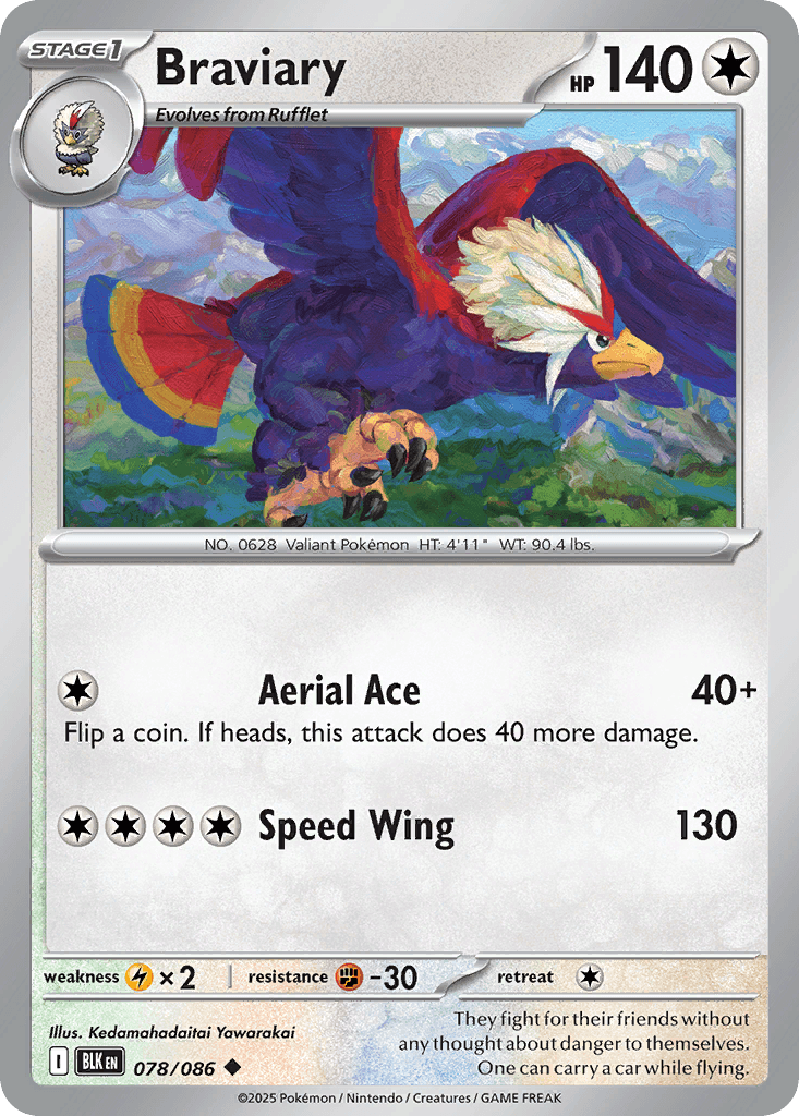 Braviary, kortbilde fra pokemontcg.io