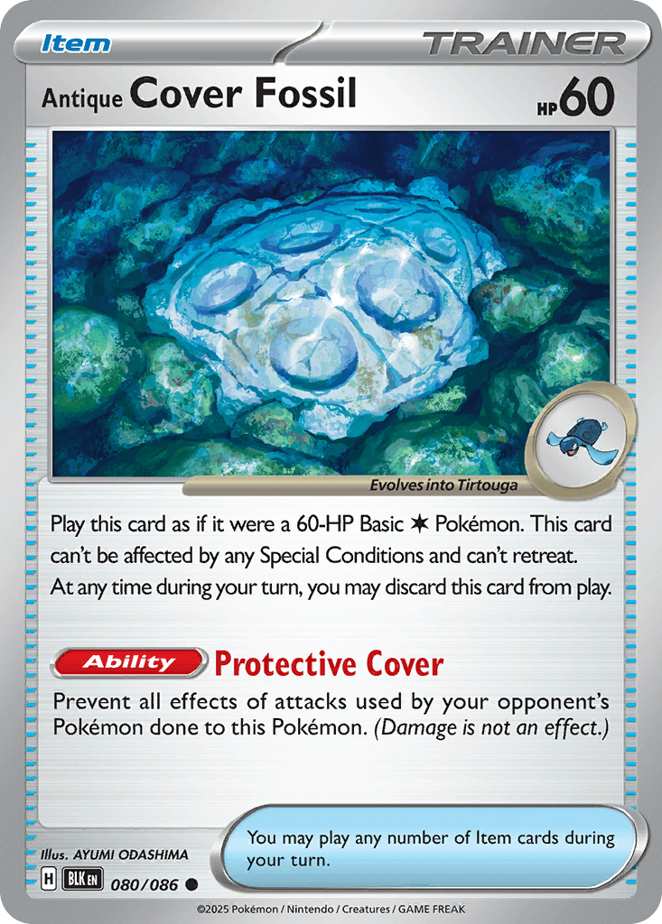 Antique Cover Fossil, kortbilde fra pokemontcg.io