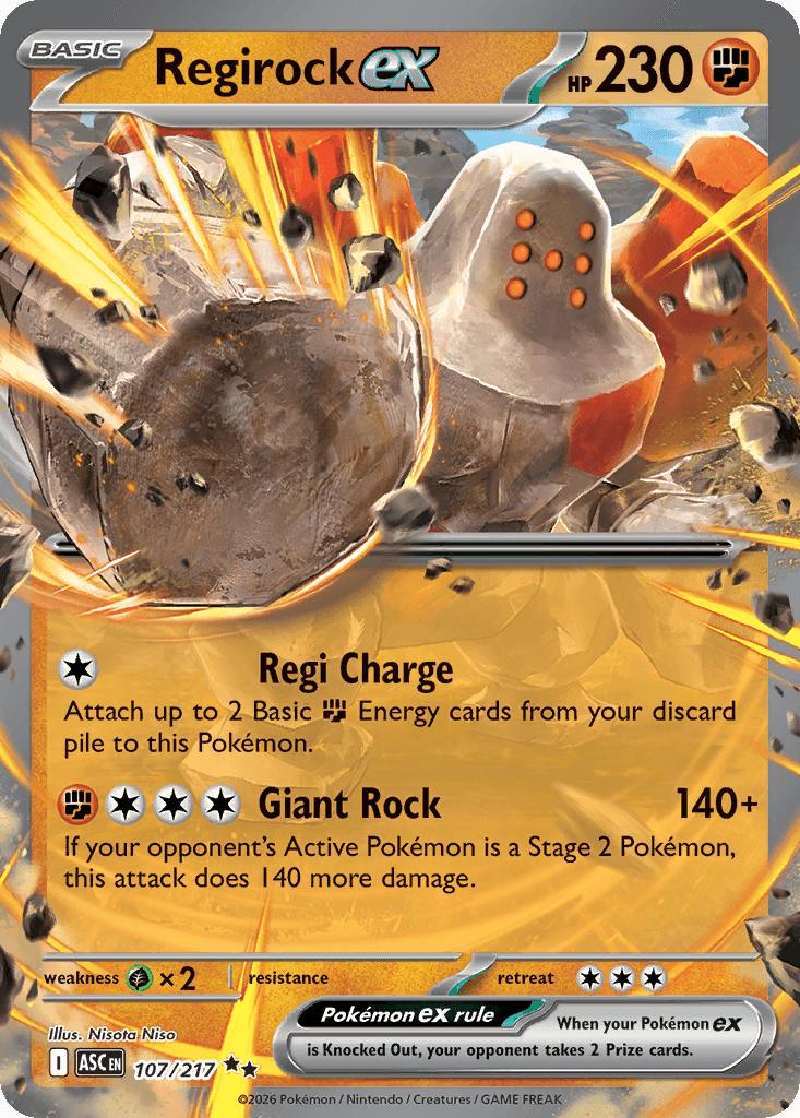 Regirock ex, kortbilde fra Scrydex