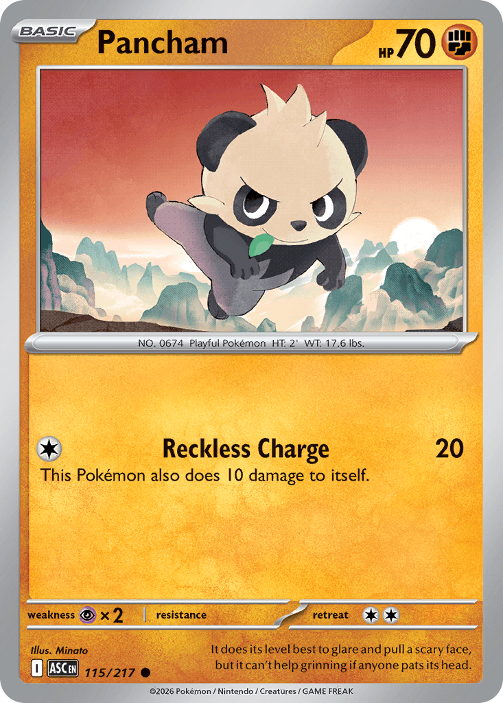 Pancham, kortbilde fra Scrydex