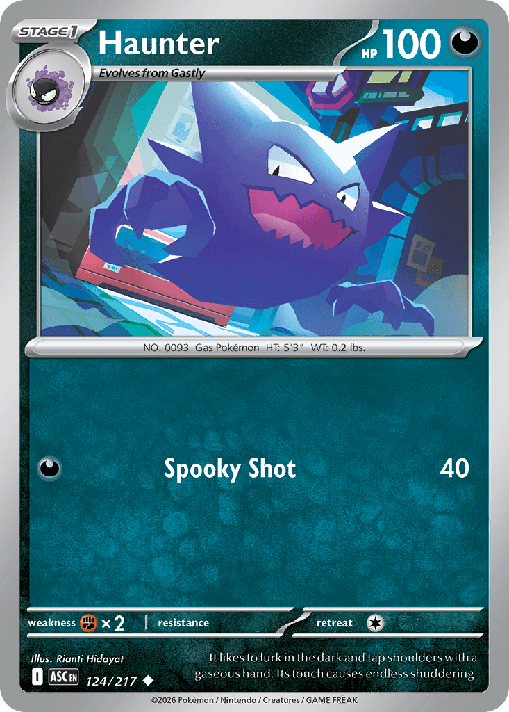Haunter, kortbilde fra Scrydex