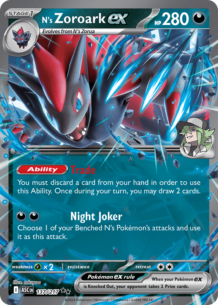 N's Zoroark ex, kortbilde fra Scrydex