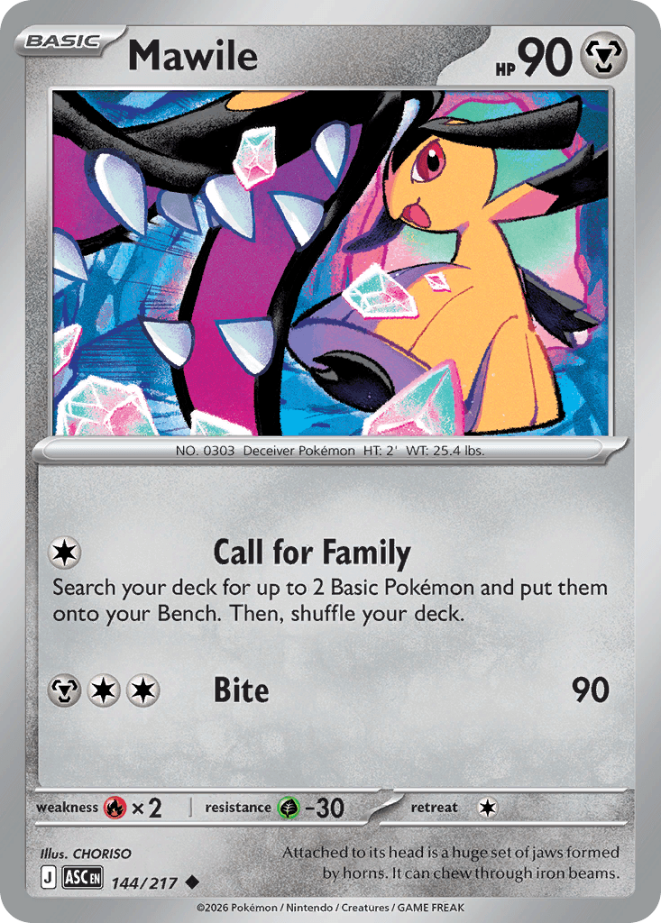 Mawile, kortbilde fra Scrydex