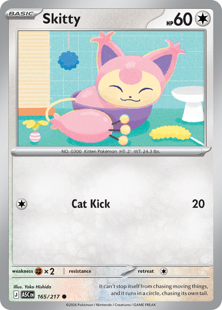 Skitty, kortbilde fra Scrydex