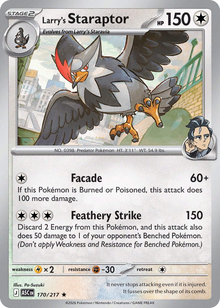 Larry's Staraptor, kortbilde fra Scrydex