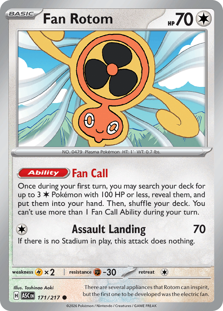Fan Rotom, kortbilde fra Scrydex
