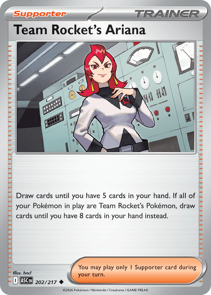 Team Rocket's Ariana, kortbilde fra Scrydex