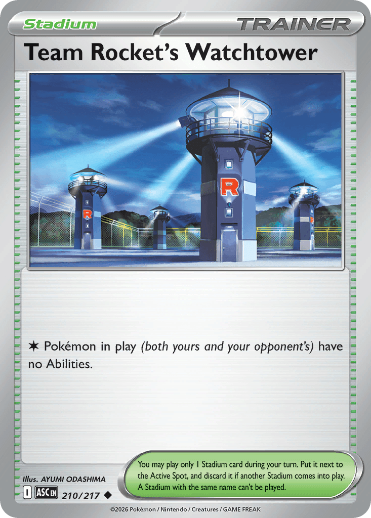 Team Rocket's Watchtower, kortbilde fra Scrydex