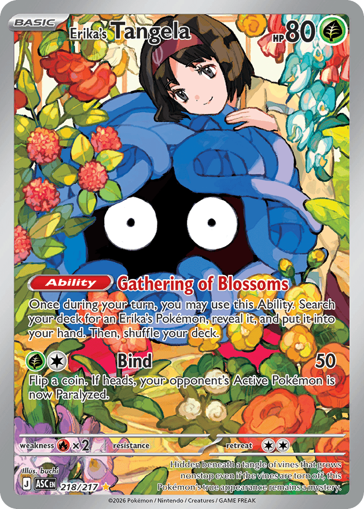 Erika's Tangela, kortbilde fra Scrydex