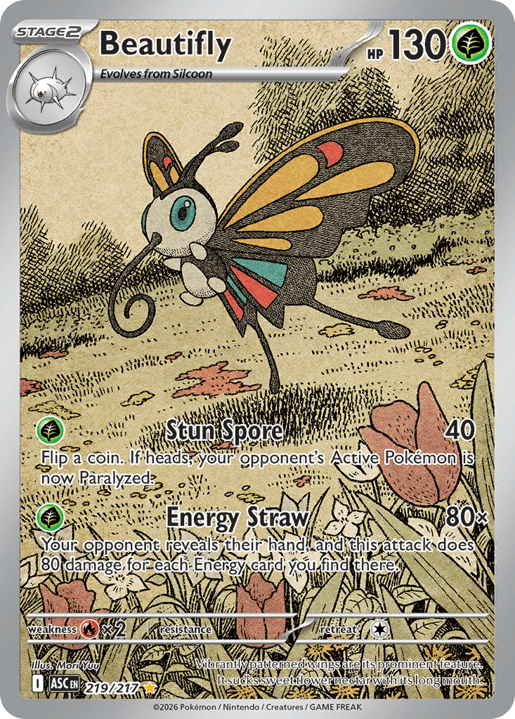 Beautifly, kortbilde fra Scrydex