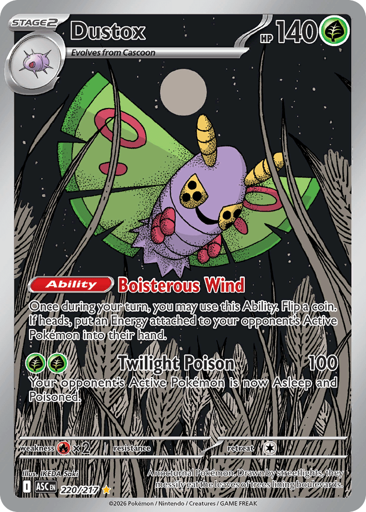 Dustox, kortbilde fra Scrydex