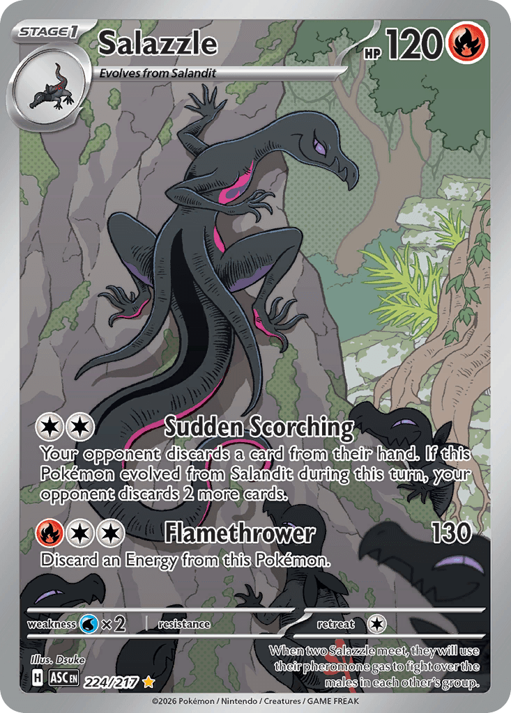 Salazzle, kortbilde fra Scrydex