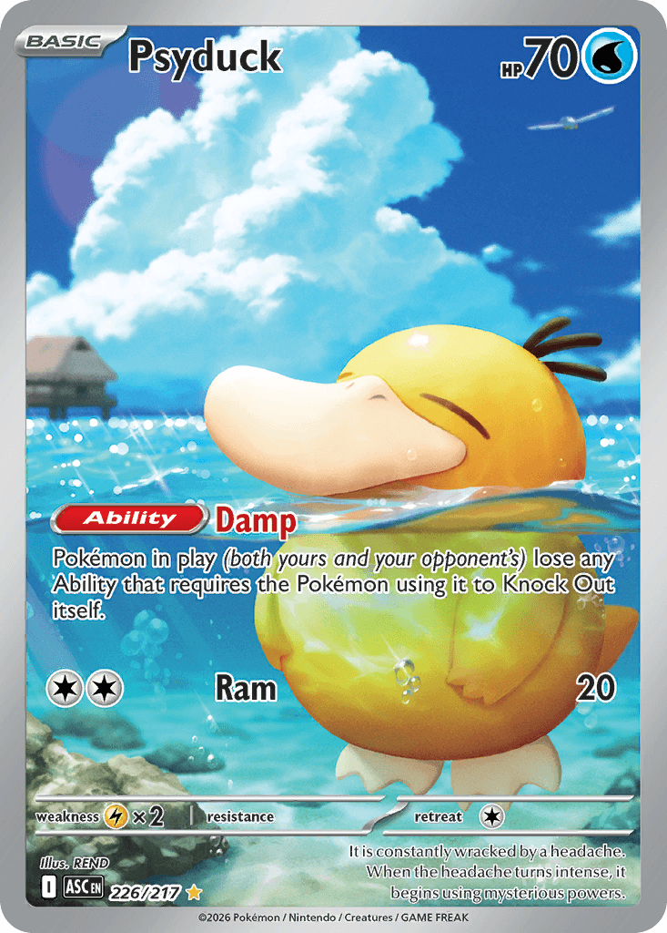 Psyduck, kortbilde fra Scrydex