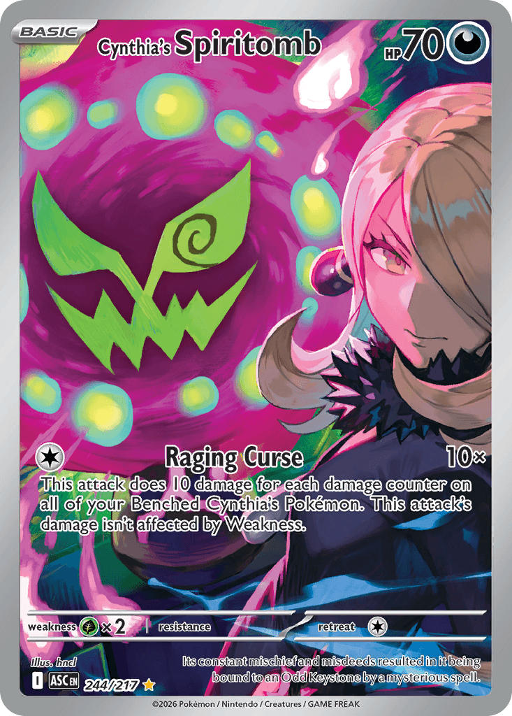 Cynthia's Spiritomb, kortbilde fra Scrydex