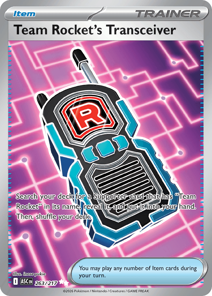 Team Rocket's Transceiver, kortbilde fra Scrydex