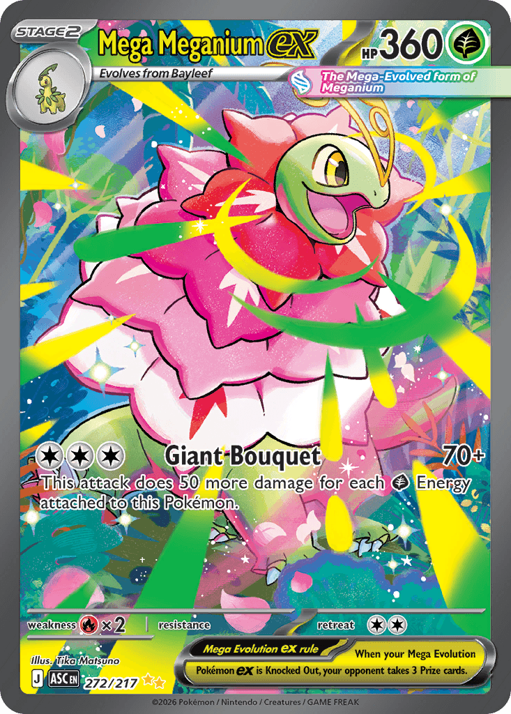 Mega Meganium ex, kortbilde fra Scrydex