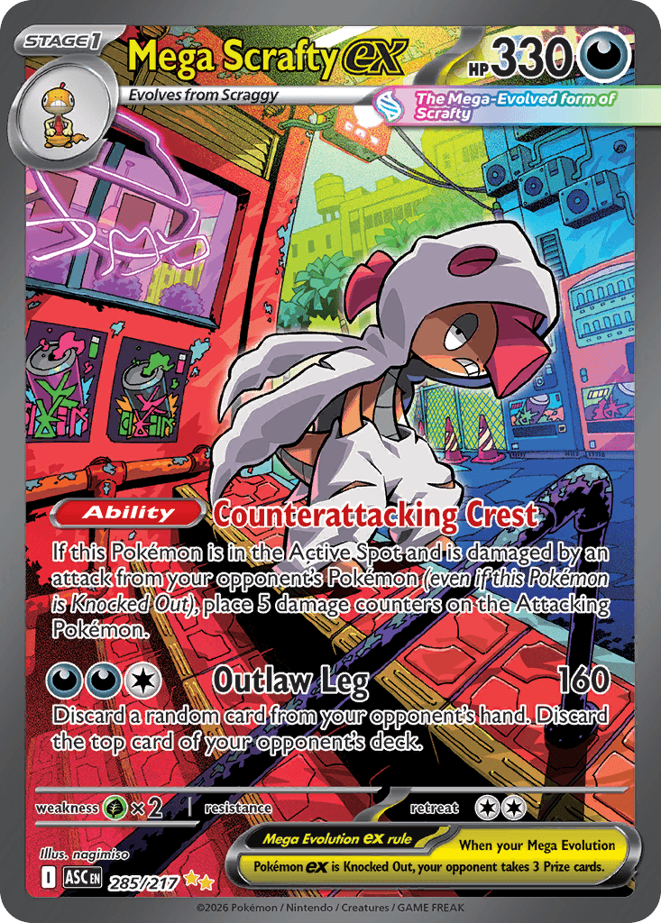 Mega Scrafty ex, kortbilde fra Scrydex