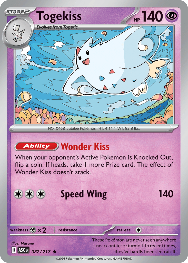 Togekiss, kortbilde fra Scrydex