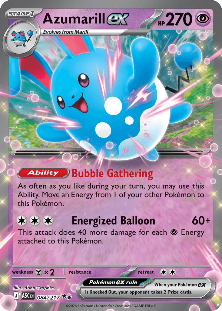 Azumarill ex, kortbilde fra Scrydex