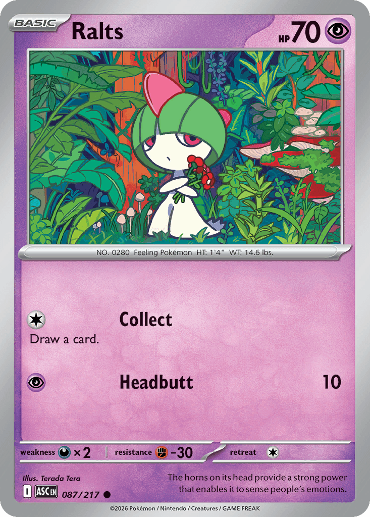 Ralts, kortbilde fra Scrydex