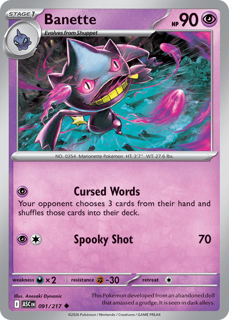 Banette, kortbilde fra Scrydex