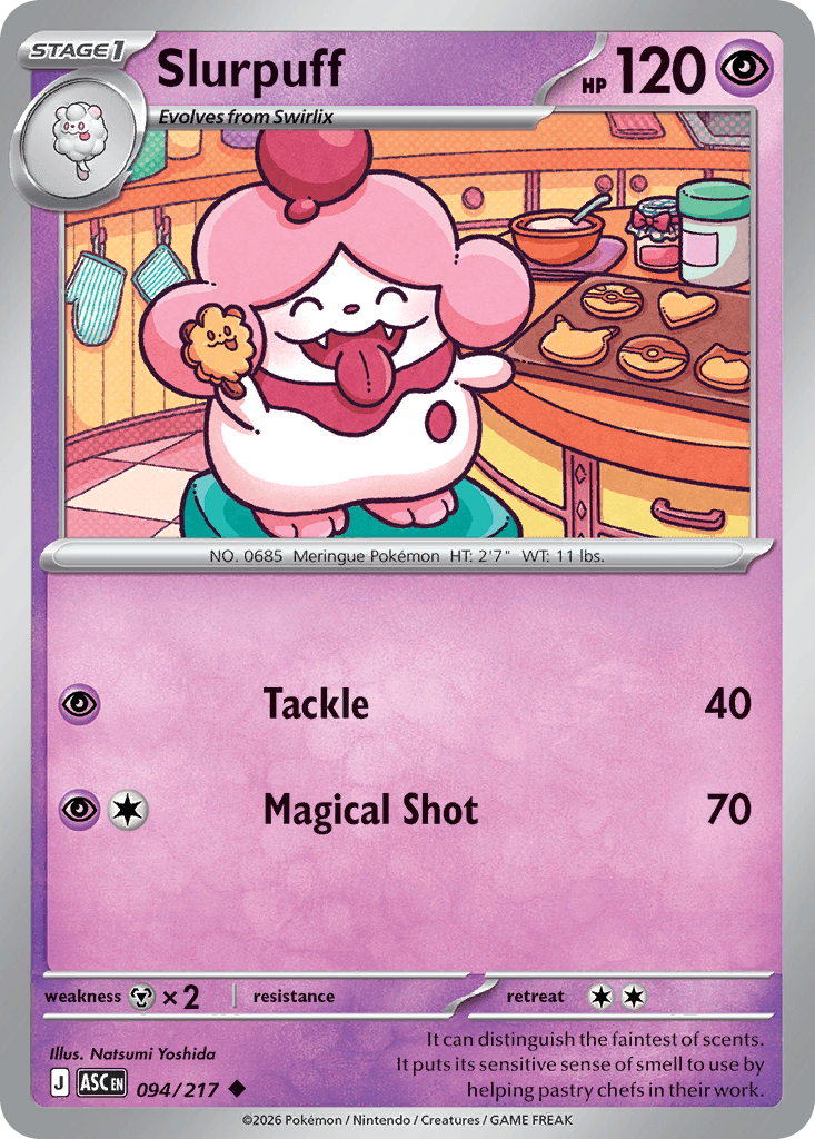 Slurpuff, kortbilde fra Scrydex
