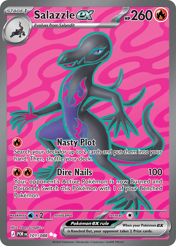 Salazzle ex, kortbilde fra Scrydex