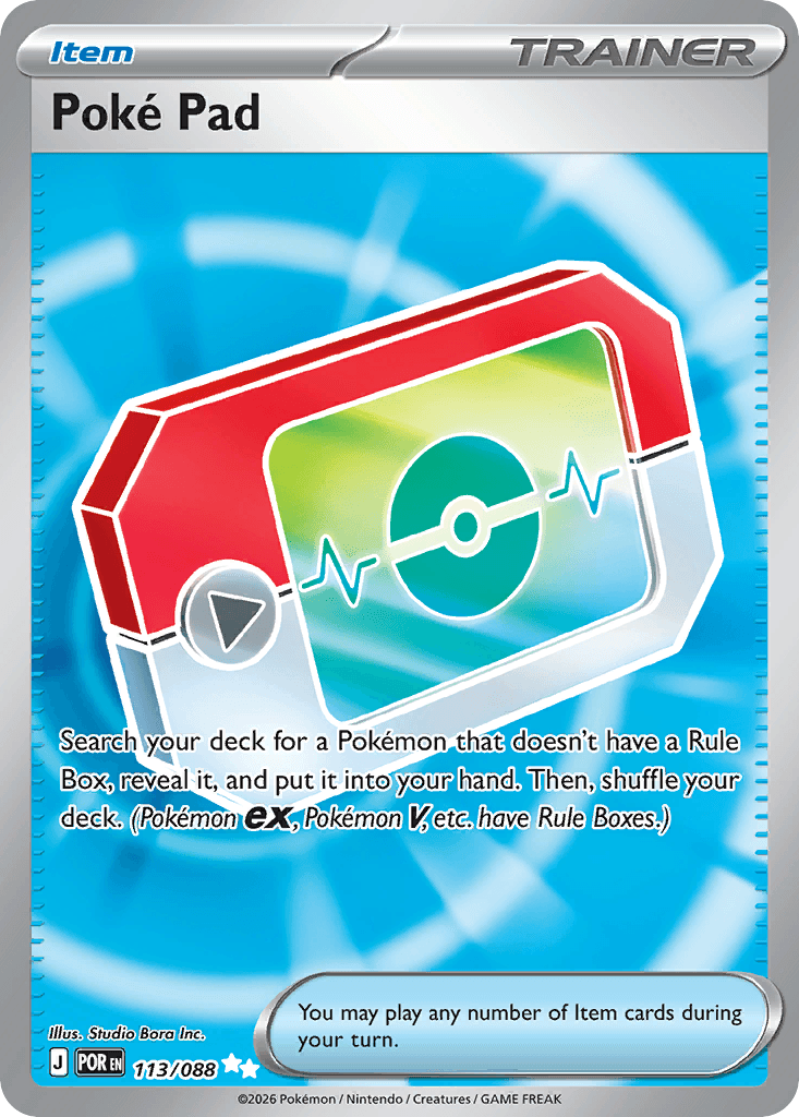 Poké Pad, kortbilde fra Scrydex