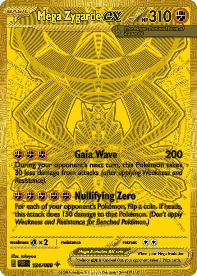 Mega Zygarde ex, kortbilde fra Scrydex