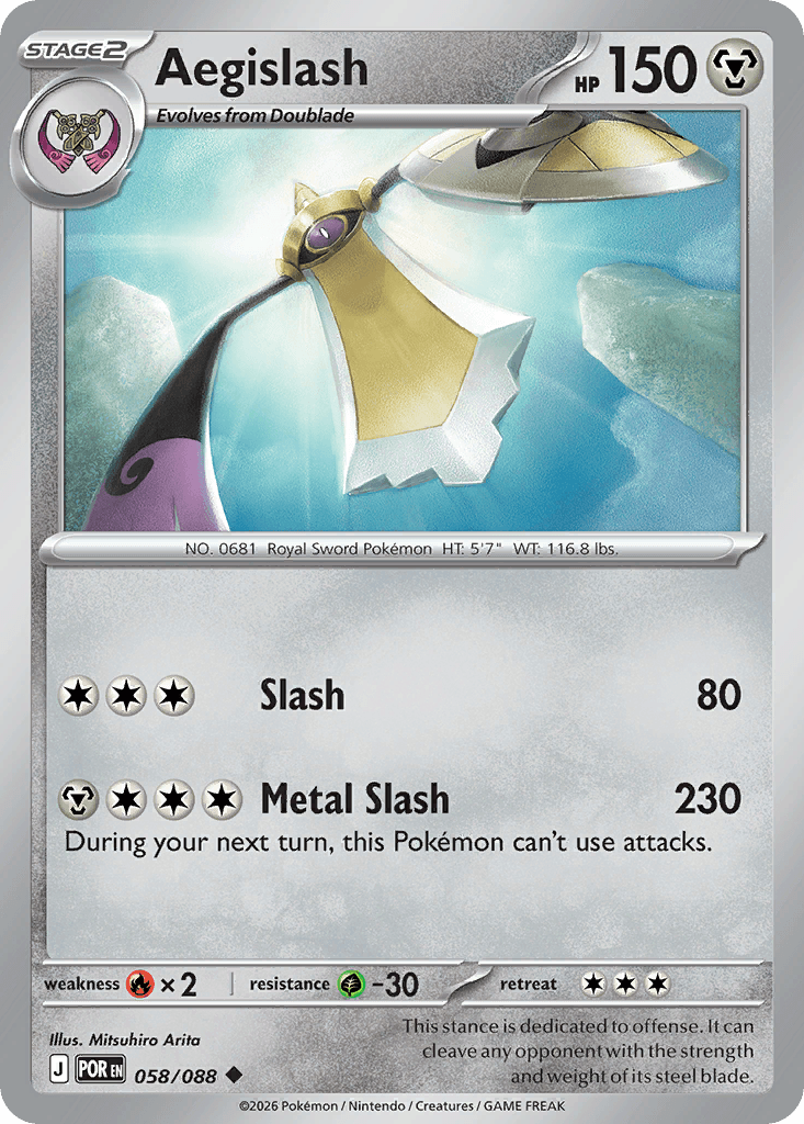 Aegislash, kortbilde fra Scrydex