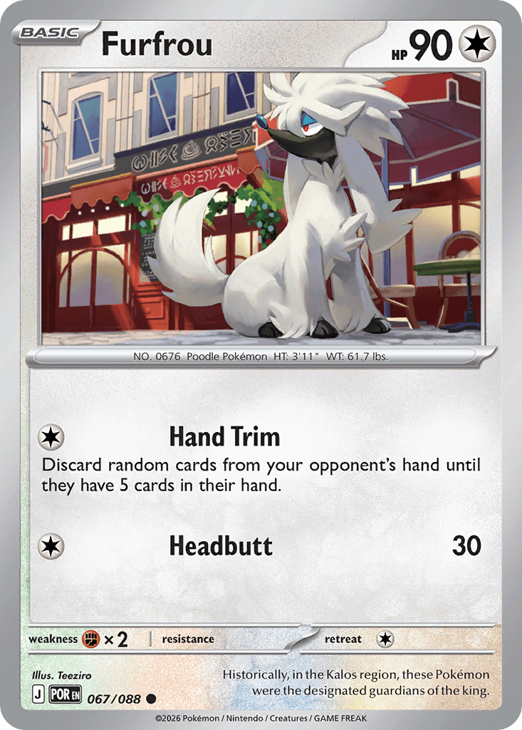 Furfrou, kortbilde fra Scrydex